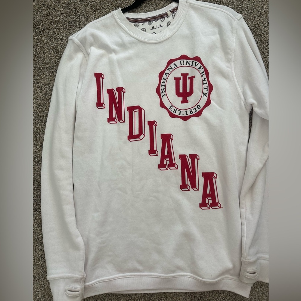 Indiana University Boutique White Sweater